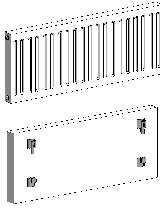 Revit-библиотека: стальные панельные радиаторы Purmo Compact, Ventil Compact