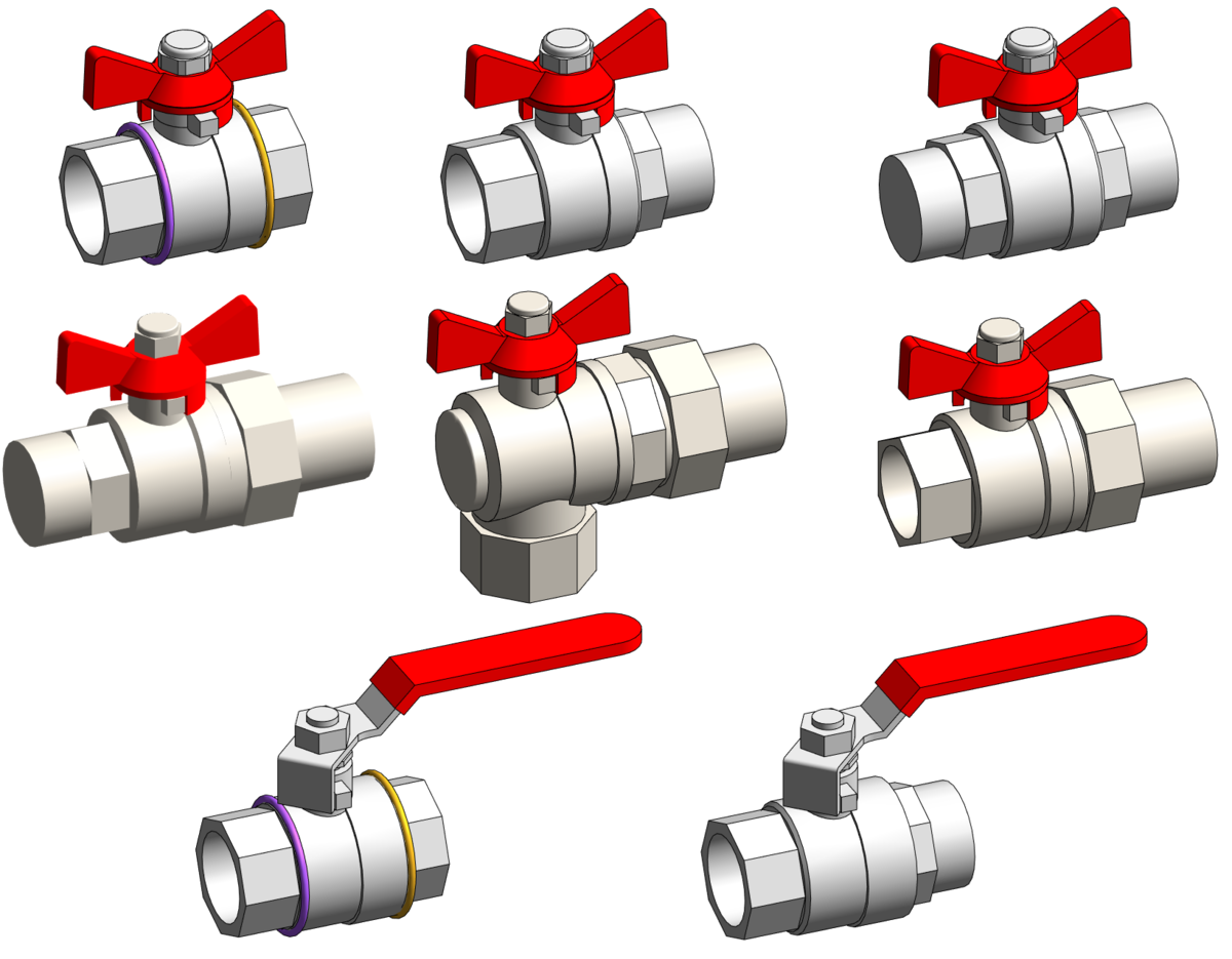 Revit-библиотека: шаровые краны